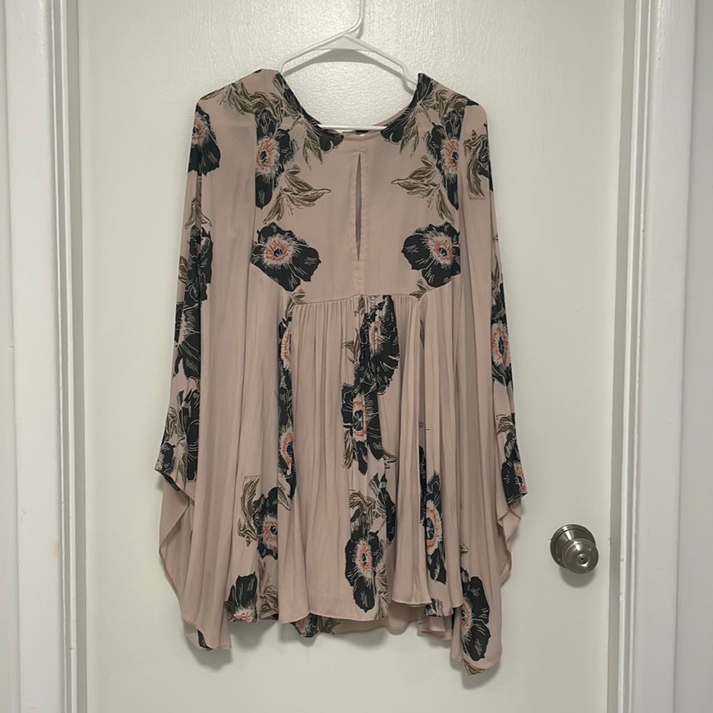 Free People Long Sleeved Mini Dress